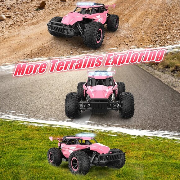 Remote Control Car for Girls 50+min 1:12 Scale Monster Truck 20km/h RC Gift - Picture 4 of 7